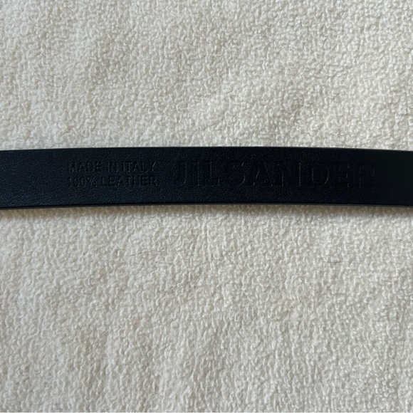 Jil Sander Women’s Black Pantent Leather Belt - Picture 4 of 6